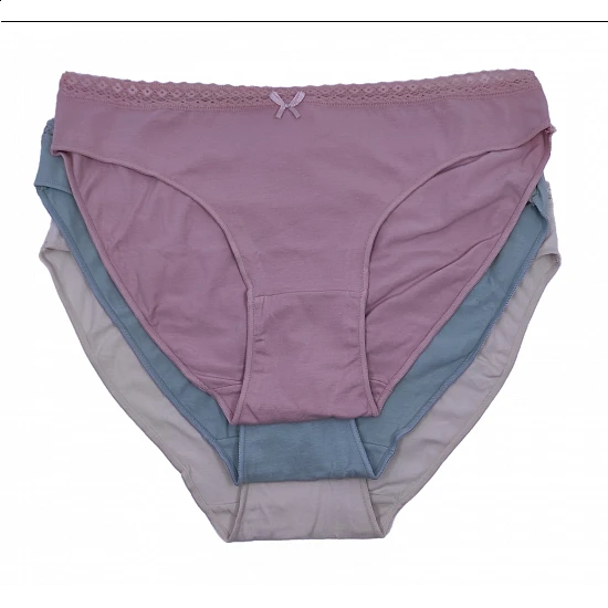 Γυναικείο Σλιπ bikini 3Pack IDER 3072-1-3P Μπεζ-Σομόν-Βεραμάν
