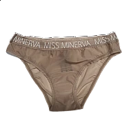 Γυναικείο ημιδιάφανο Slip Miss Minerva 81255-555 Μπεζ