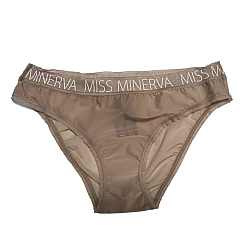 Γυναικείο ημιδιάφανο Slip Miss Minerva 81255-555 Μπεζ