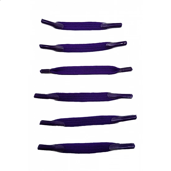 Ελαστικά κορδόνια χωρίς δέσιμο Fun Elastic Laces R 1841 ΜΩΒ ΣΚΟΥΡΟ