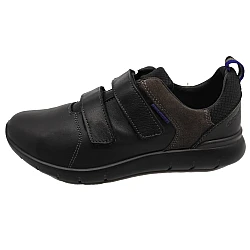 Ανδρικό Παπούτσι Δερμάτινο Αυτοκόλλητο velcro Πεζοπορίας Ορθοστασίας Ανατομικό Antistatic Memory Foam Grisport 43810T9 μαύρο