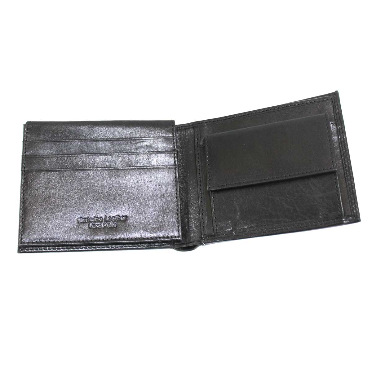 Ανδρικό δερμάτινο πορτοφόλι BIAGIOTTI UOMO LB760-4 μαύρο