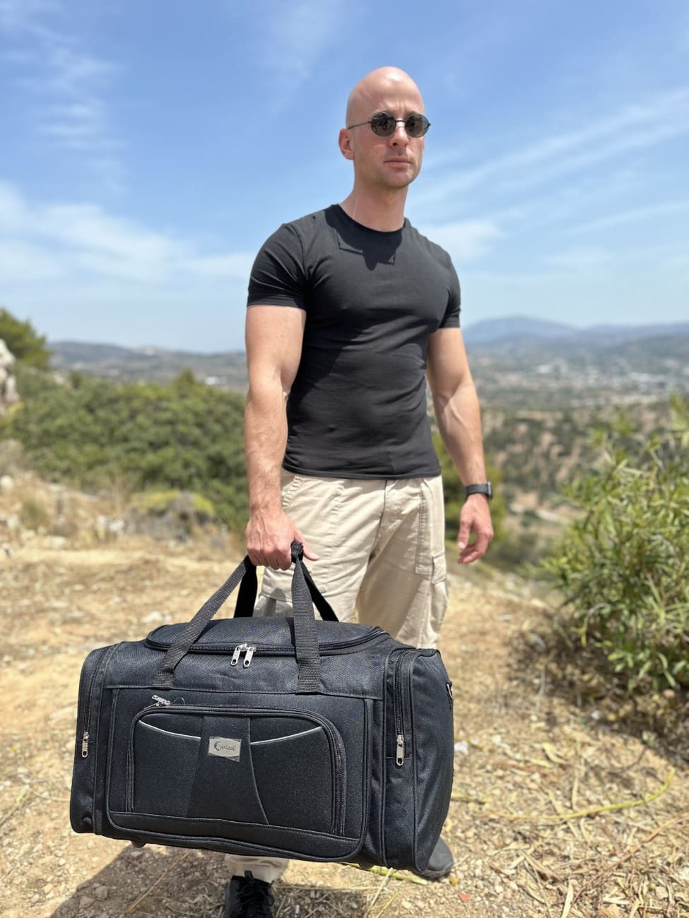 Σακ βουαγιάζ 26" 45L  56cm x 30cm x 27cm  Cardinal 55cm 1300/401 Μαύρο