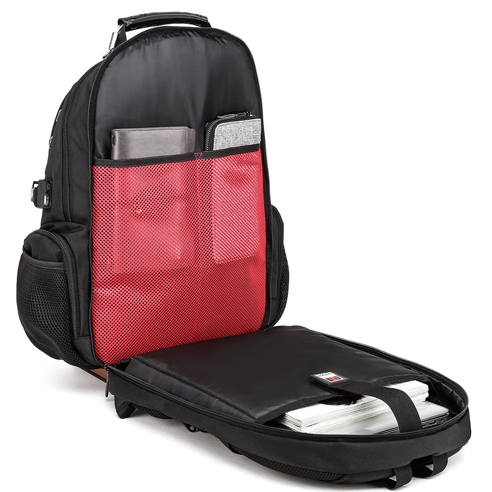 Σακίδιο πλάτης Backpack XL 40L Αδιάβροχο Laptop 17,3” Ανθεκτικό Heavy Duty Travel Bange 1901 μαύρο