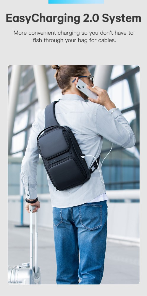 Τσαντάκι Ώμου Χιαστί Crossbody Bange 7258 ΜΑΥΡΟ