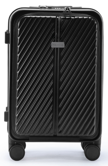 Βαλίτσα trolley Καμπίνας Πολυκαρμπονικό (PC) Σκληρή Laptop Μικρή 55x34,5x23cm 33LT NAUTICA 2910 ΜΑΥΡΟ