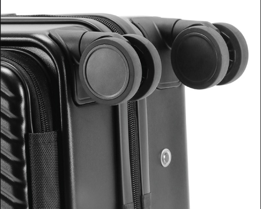 Βαλίτσα trolley Καμπίνας Πολυκαρμπονικό (PC) Σκληρή Laptop Μικρή 55x34,5x23cm 33LT NAUTICA 2910 ΜΑΥΡΟ