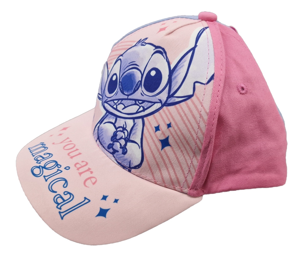 Παιδικό Καπέλο Τζόκευ jockey Βαμβακερό 54 cm Disney Lilo Stitch D07149MC ΡΟΖ ΣΙΕΛ