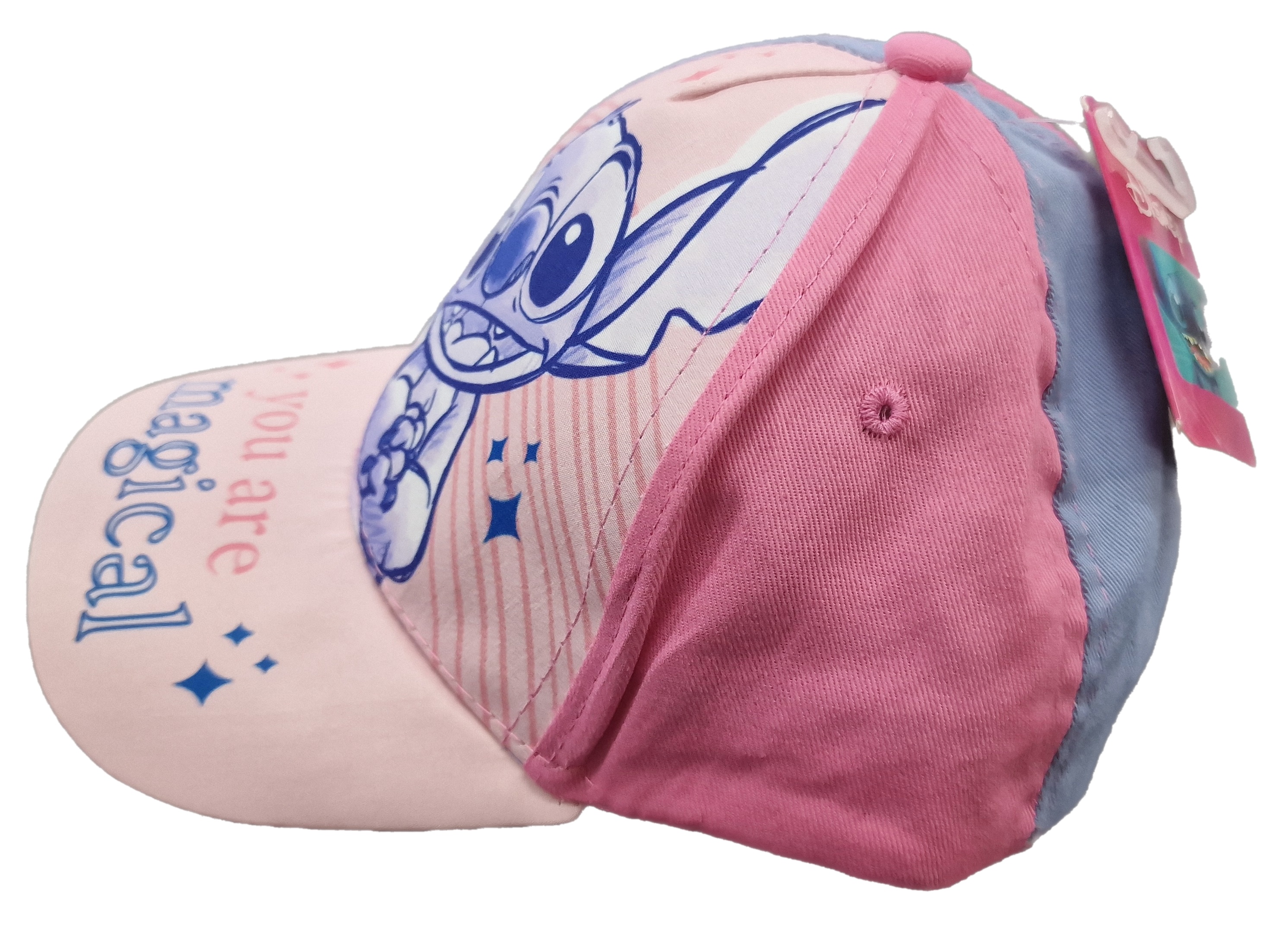Παιδικό Καπέλο Τζόκευ jockey Βαμβακερό 54 cm Disney Lilo Stitch D07149MC ΡΟΖ ΣΙΕΛ