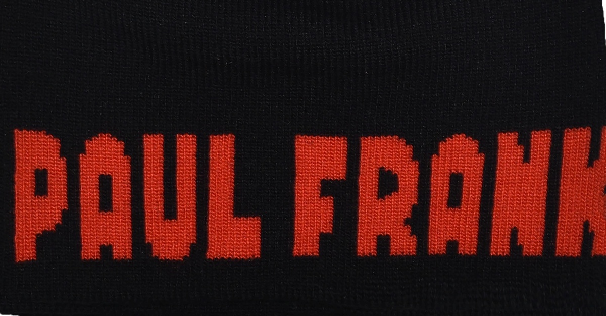 Παιδικό Σκουφάκι Πλεκτό Ακρυλικό One Size jacquard σχέδιο PAUL FRANK STAMION PF02003 ΜΑΥΡΟ