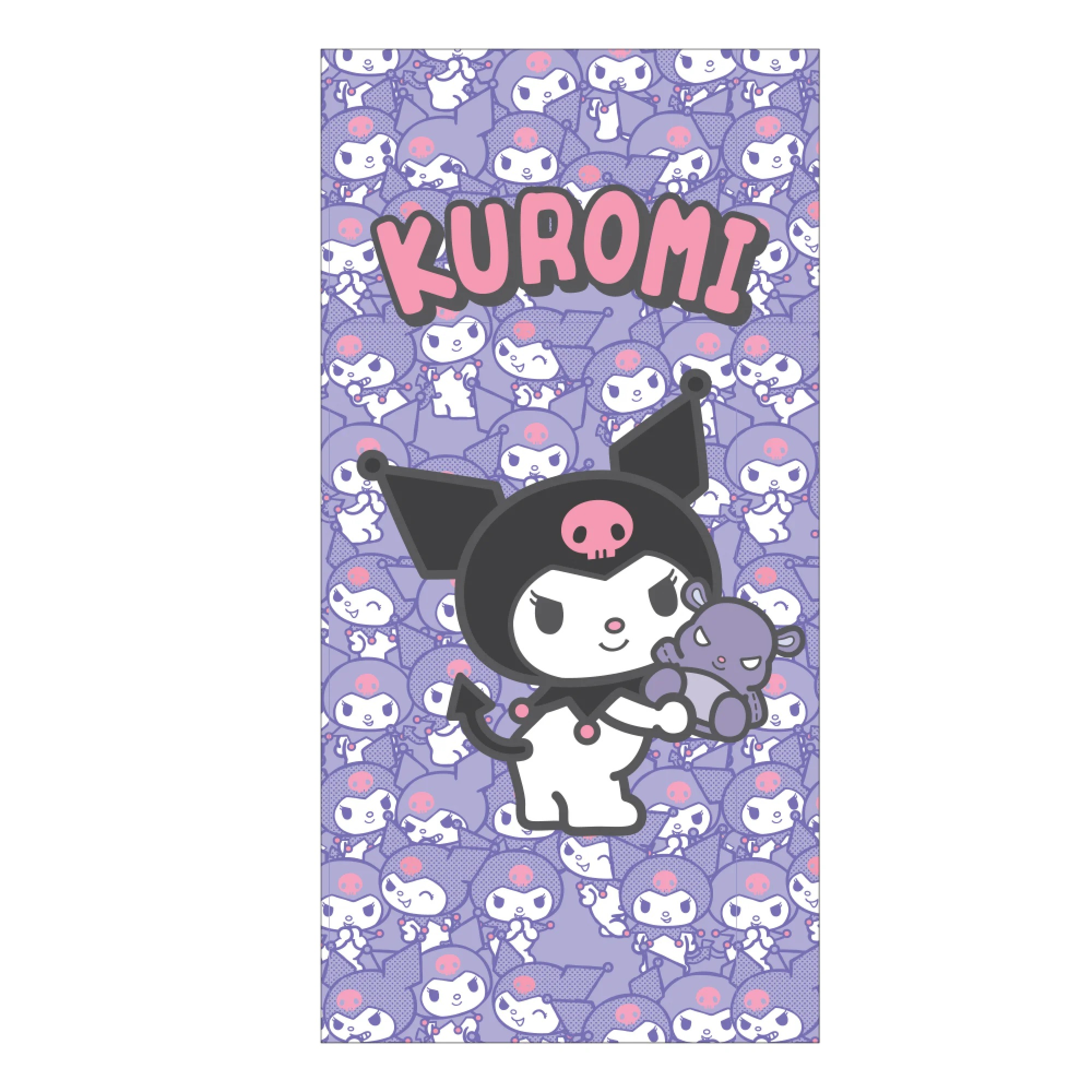 ΠΕΤΣΕΤΑ ΘΑΛΑΣΣΗΣ MICROFIBER 70x140cm KUROMI 4958 Μωβ-ροζ