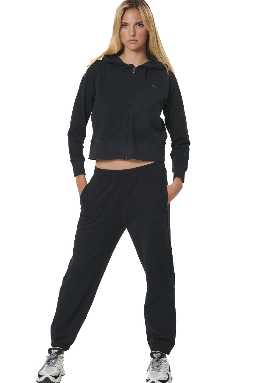 ΓΥΝΑΙΚΕΙΟ FRENCH TERRY ΠΑΝΤΕΛΟΝΙ  Body Action 021536-01-BLACK