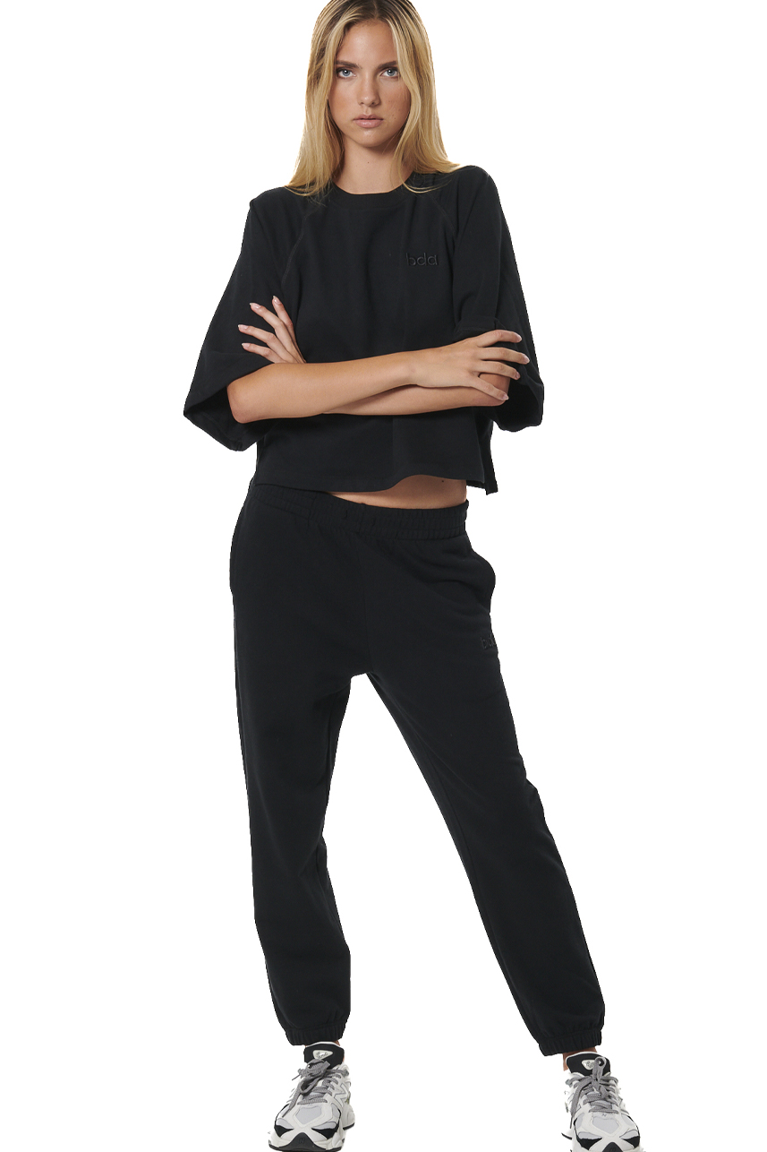 ΓΥΝΑΙΚΕΙΟ FRENCH TERRY ΠΑΝΤΕΛΟΝΙ  Body Action 021536-01-BLACK