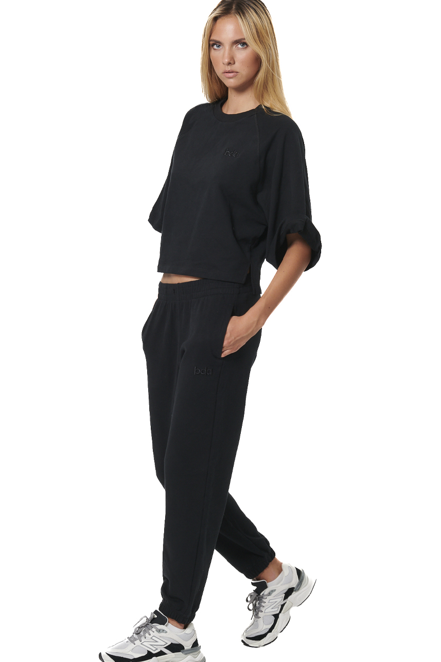 ΓΥΝΑΙΚΕΙΟ FRENCH TERRY ΠΑΝΤΕΛΟΝΙ  Body Action 021536-01-BLACK
