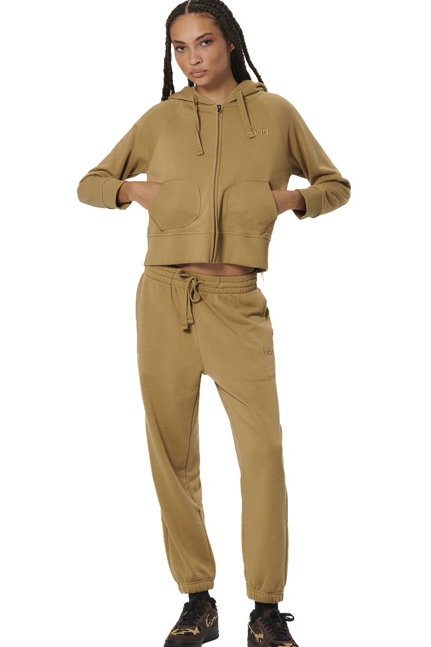 ΓΥΝΑΙΚΕΙΟ FRENCH TERRY ΠΑΝΤΕΛΟΝΙ  Body Action 021536-01-MOCHA GREY