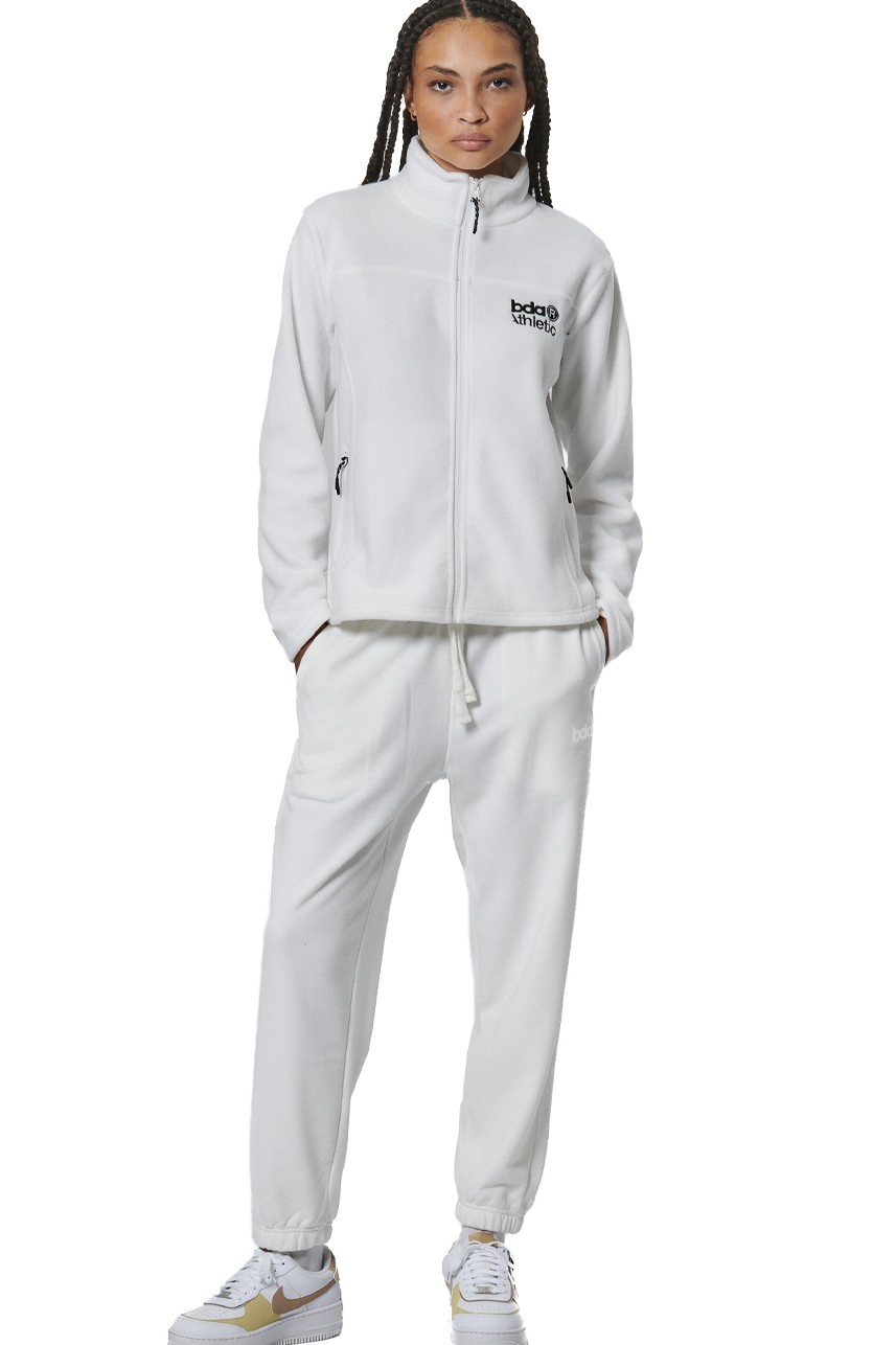 ΓΥΝΑΙΚΕΙΟ FRENCH TERRY ΠΑΝΤΕΛΟΝΙ  Body Action 021536-01-STAR WHITE