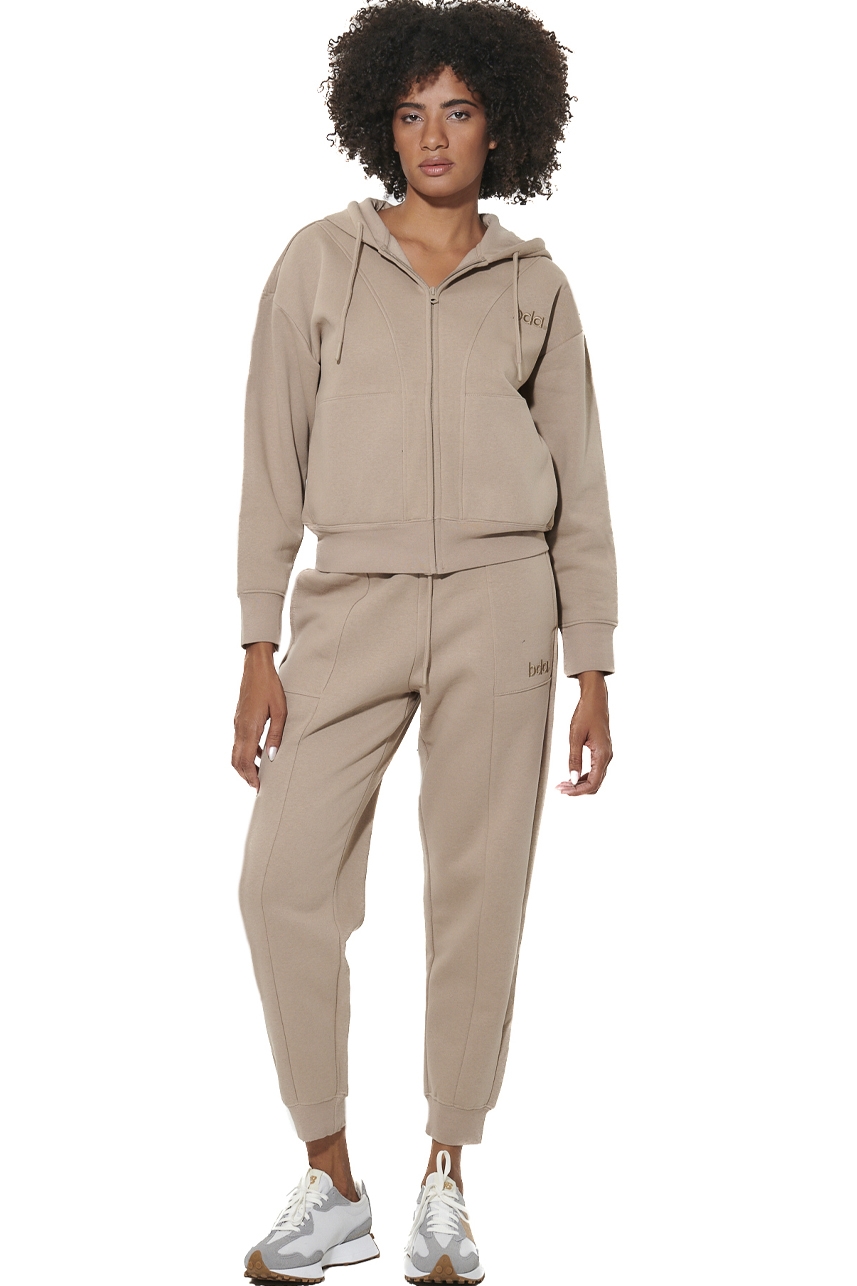 ΓΥΝΑΙΚΕΙΟ FLEECE ΠΑΝΤΕΛΟΝΙ  Body Action 021630-01-TEAK BEIGE