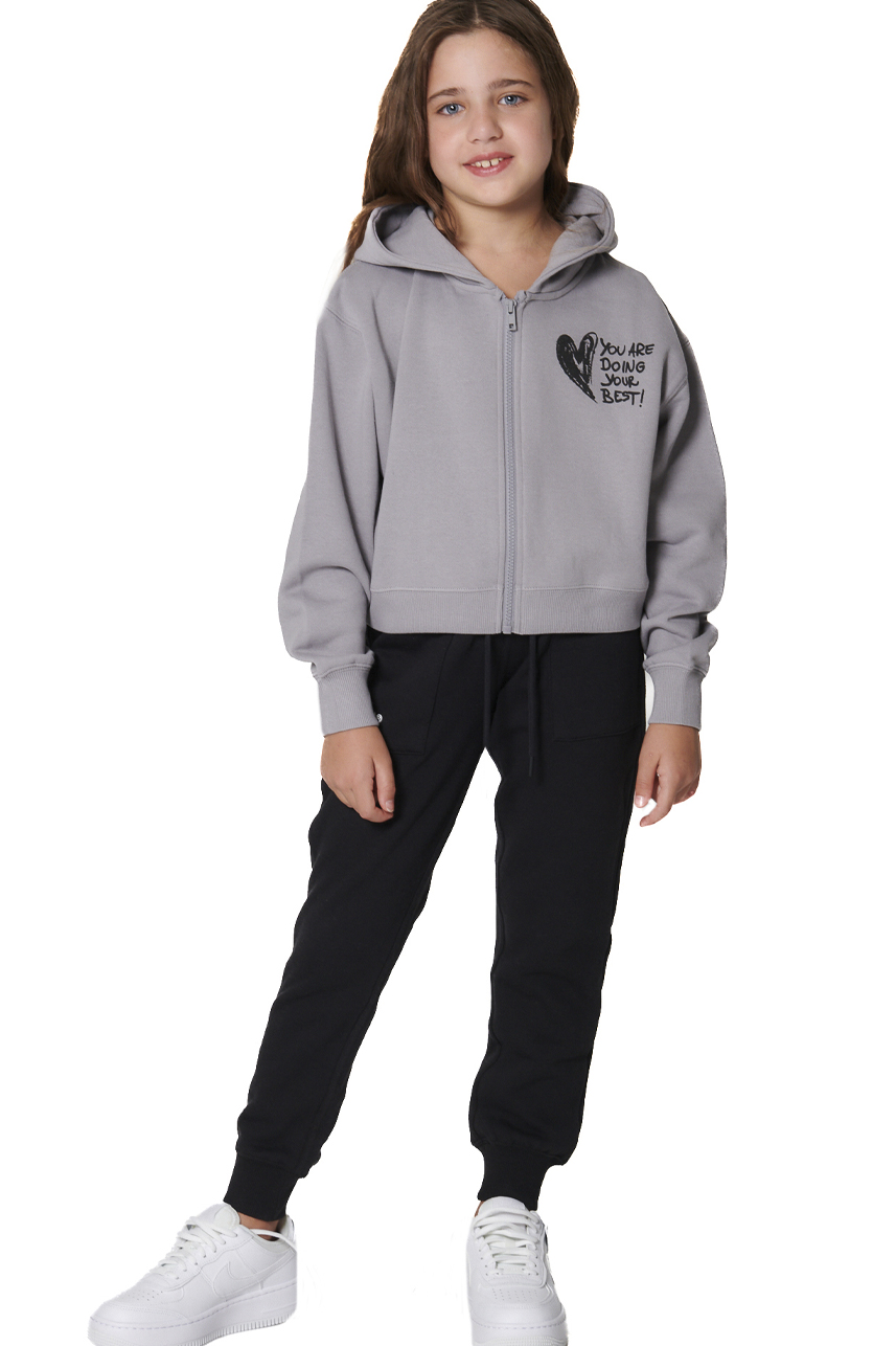 ΠΑΙΔΙΚΟ FLEECE ΠΑΝΤΕΛΟΝΙ ΓΙΑ ΚΟΡΙΤΣΙΑ Body Action 022504-01-BLACK
