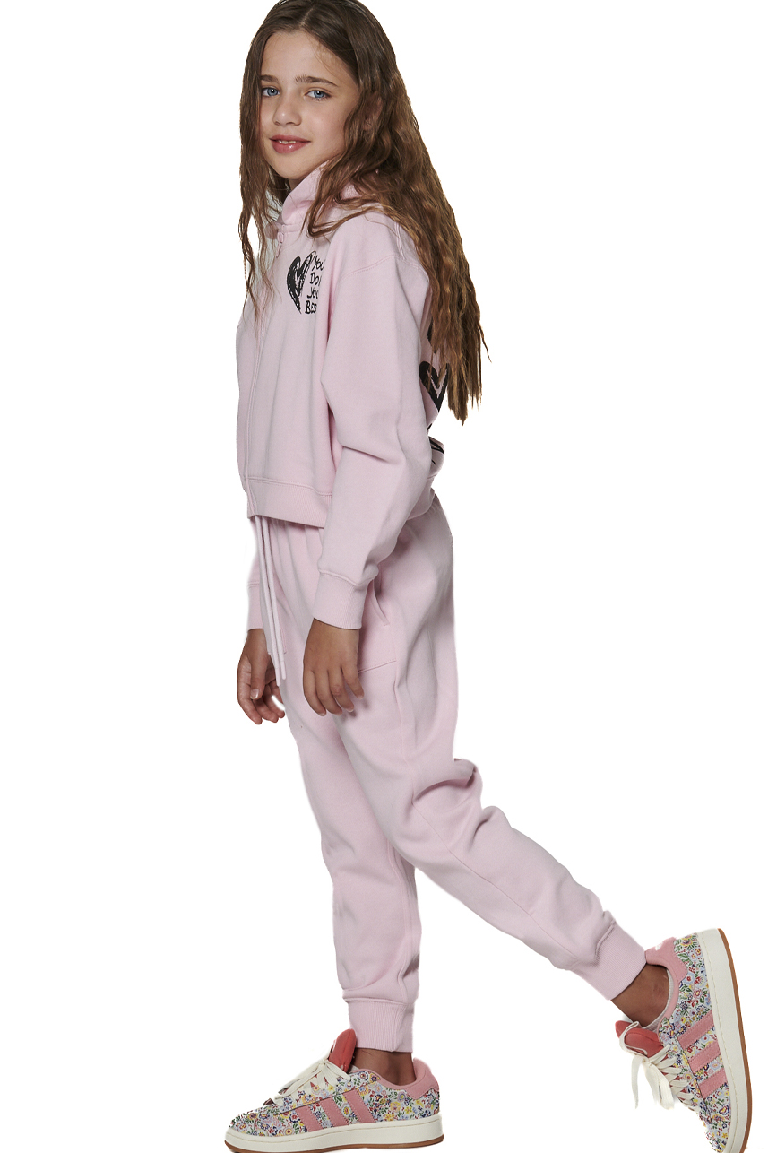 ΠΑΙΔΙΚΟ FLEECE ΠΑΝΤΕΛΟΝΙ ΓΙΑ ΚΟΡΙΤΣΙΑ Body Action 022504-01-LIGHT PINK