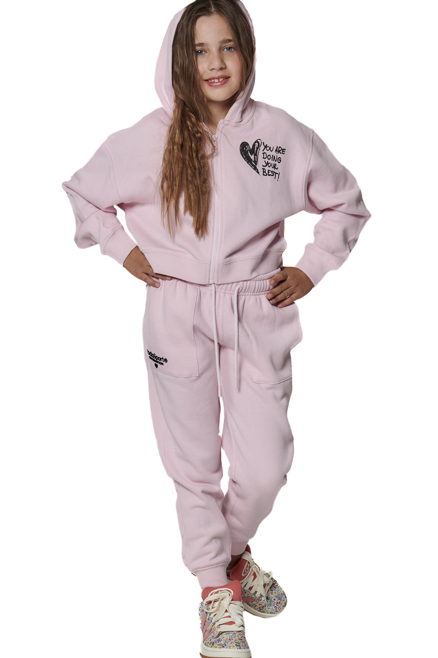 ΠΑΙΔΙΚΟ FLEECE ΠΑΝΤΕΛΟΝΙ ΓΙΑ ΚΟΡΙΤΣΙΑ Body Action 022504-01-LIGHT PINK