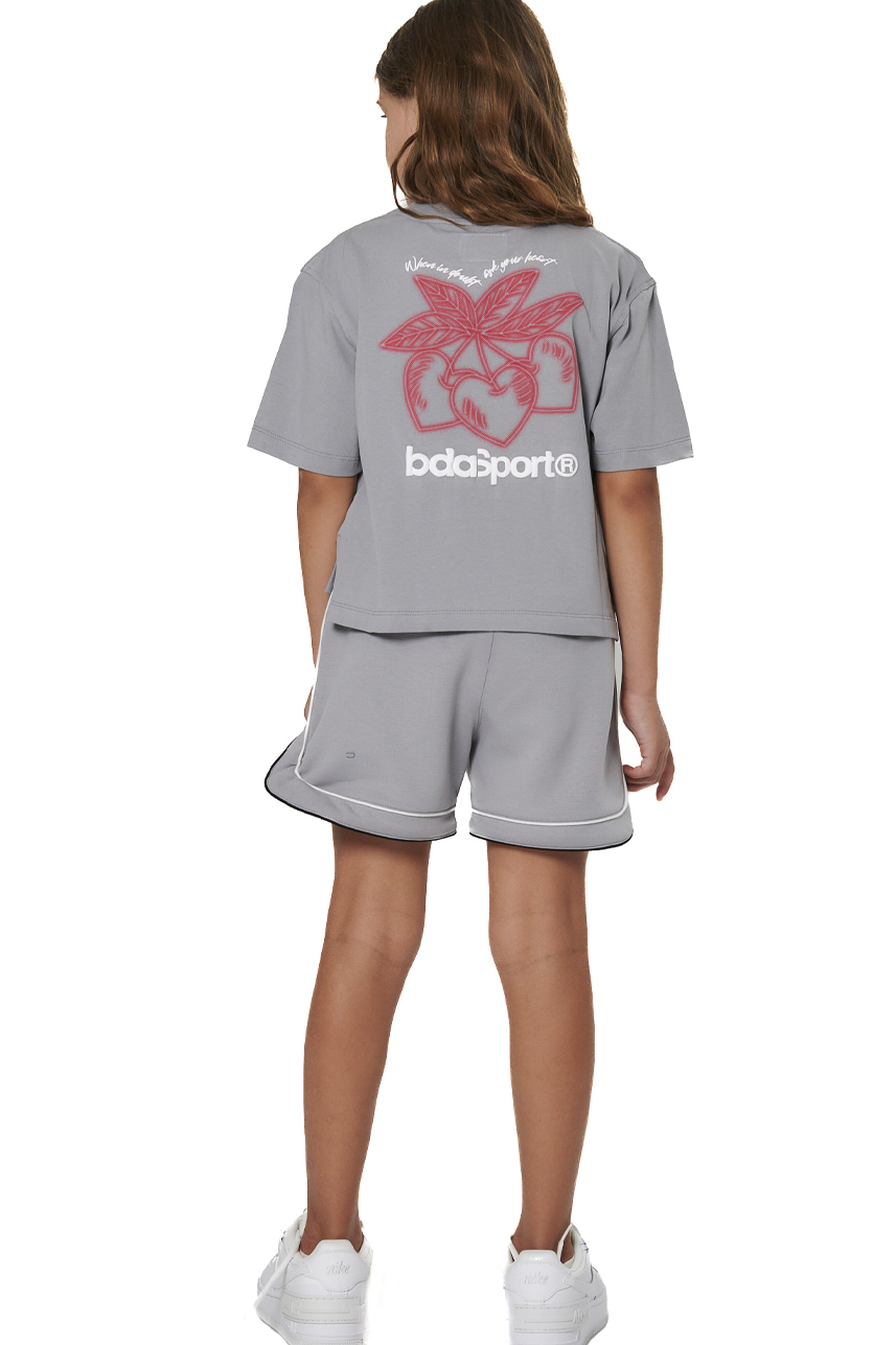 ΠΑΙΔΙΚΟ TECH FLEECE ΣΟΡΤΣ ΓΙΑ ΚΟΡΙΤΣΙΑ Body Action 032605-01-ULTIMATE GREY