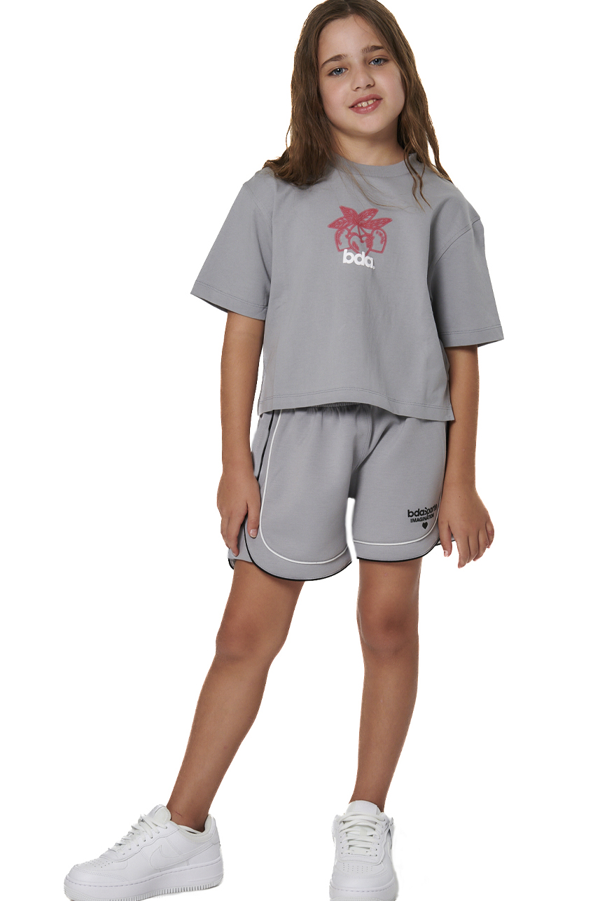 ΠΑΙΔΙΚΟ TECH FLEECE ΣΟΡΤΣ ΓΙΑ ΚΟΡΙΤΣΙΑ Body Action 032605-01-ULTIMATE GREY