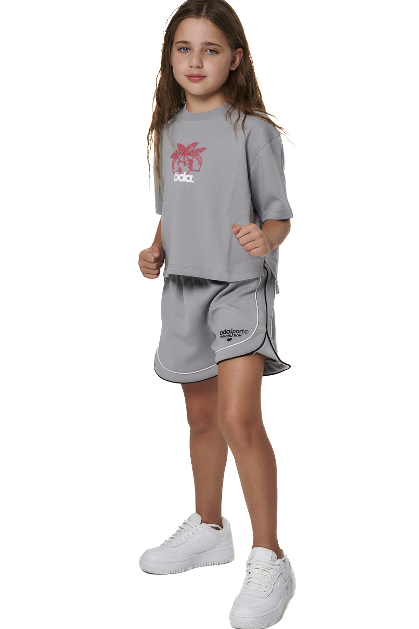 ΠΑΙΔΙΚΟ TECH FLEECE ΣΟΡΤΣ ΓΙΑ ΚΟΡΙΤΣΙΑ Body Action 032605-01-ULTIMATE GREY