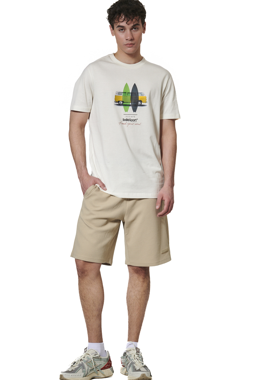 ΑΝΔΡΙΚΗ ΒΕΡΜΟΥΔΑ WAFFLE Body Action 033631-01-GREEN GREY