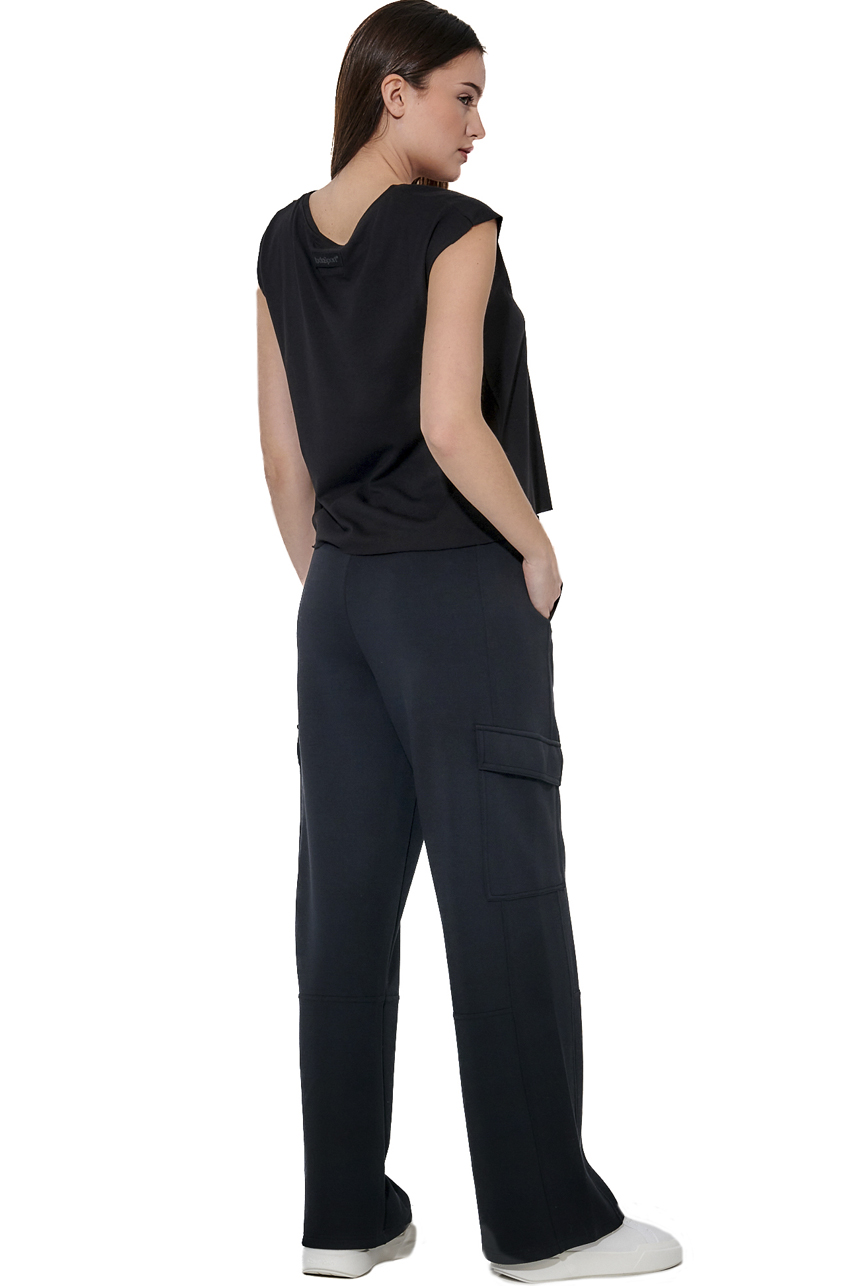 ΓΥΝΑΙΚΕΙΟ CROP ΑΜΑΝΙΚΟ Body Action 041619-01-BLACK