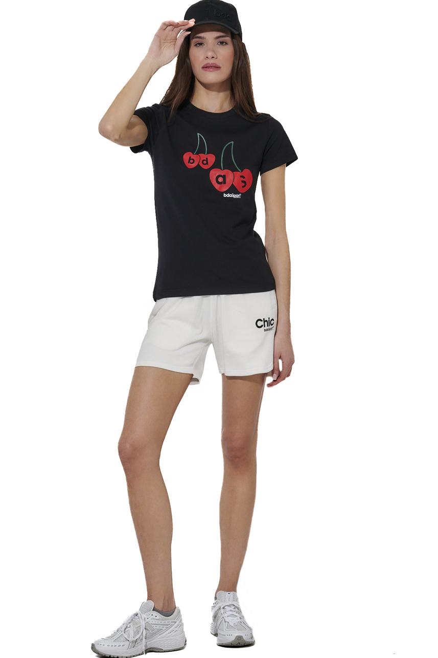 ΓΥΝΑΙΚΕΙΟ ΒΑΜΒΑΚΕΡΟ T-SHIRT Body Action 051620-01-BLACK