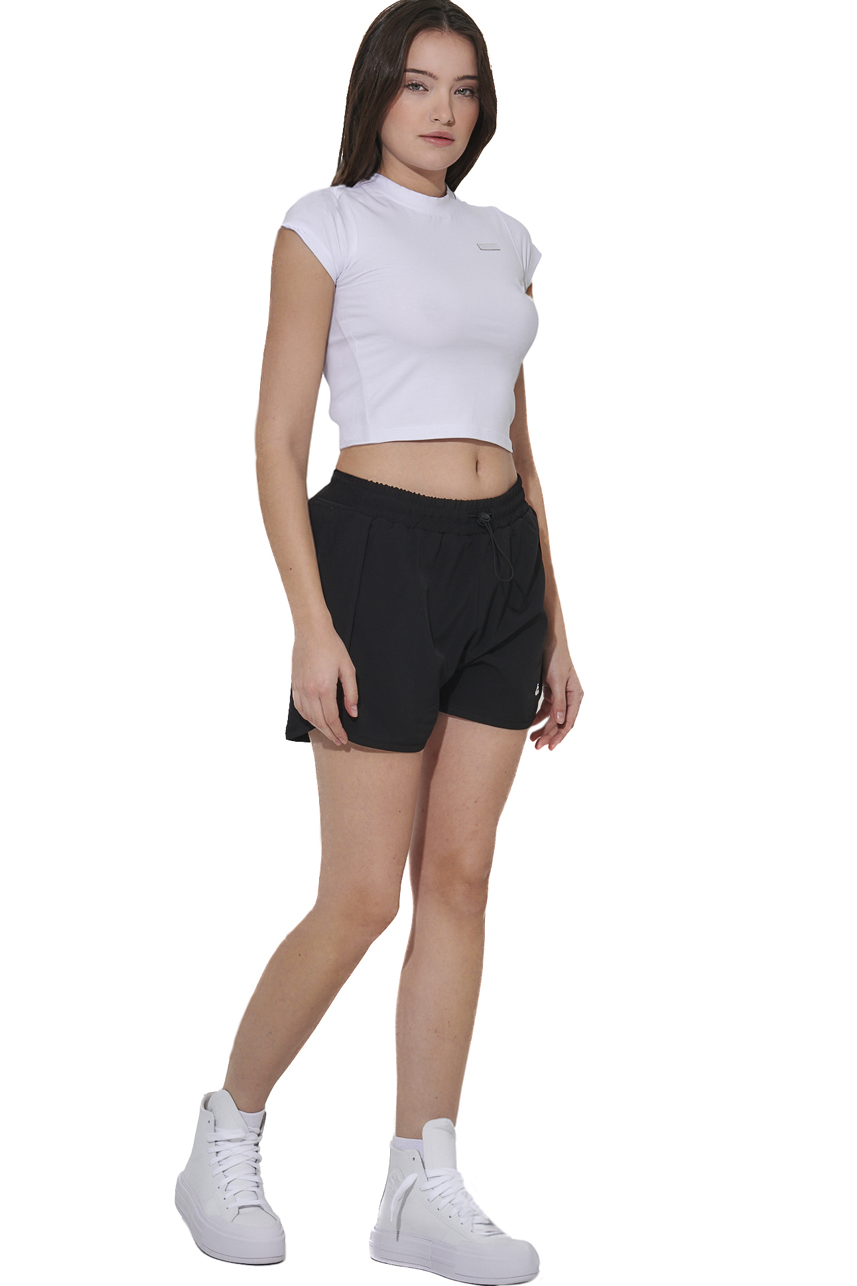 ΓΥΝΑΙΚΕΙΟ CROP T-SHIRT Body Action 051625-01-WHITE