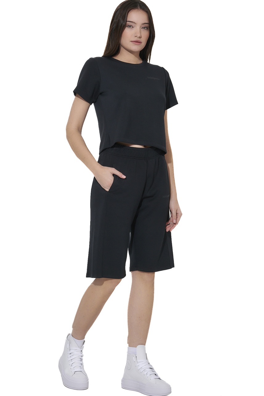 ΓΥΝΑΙΚΕΙΟ MODAL T-SHIRT Body Action 051626-01-BLACK
