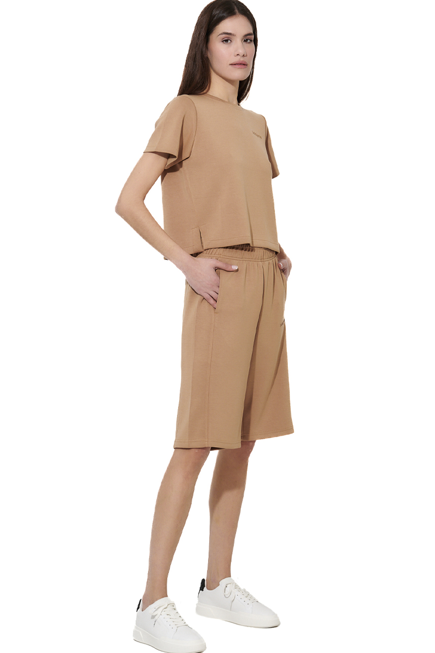 ΓΥΝΑΙΚΕΙΟ MODAL T-SHIRT Body Action 051626-01-CARTOUCHE BROWN