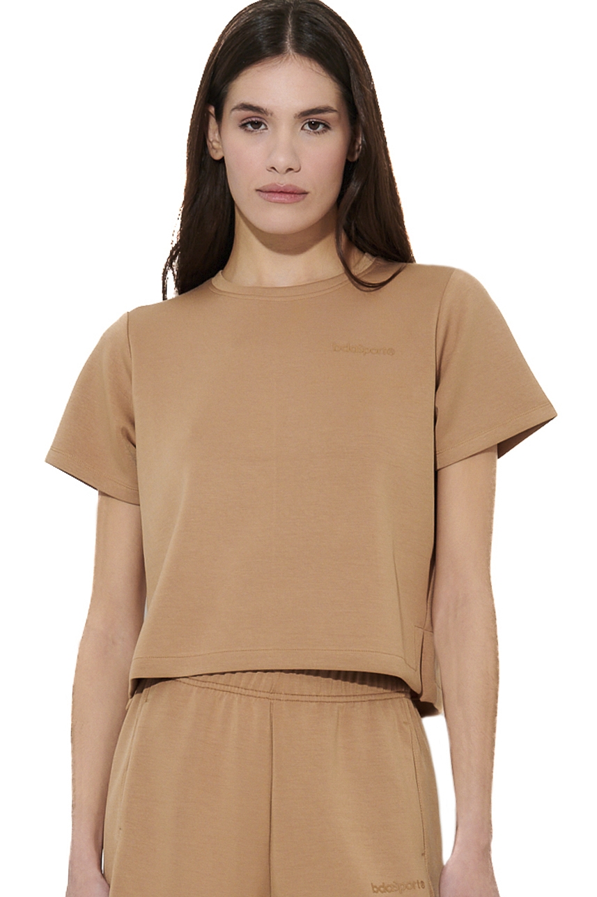 ΓΥΝΑΙΚΕΙΟ MODAL T-SHIRT Body Action 051626-01-CARTOUCHE BROWN
