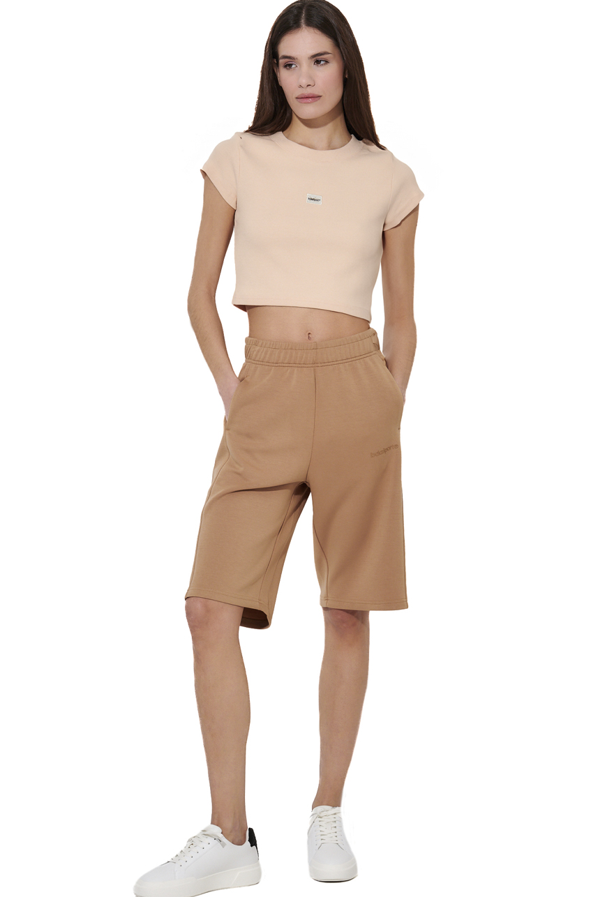 ΓΥΝΑΙΚΕΙΟ CROP T-SHIRT Body Action 051628-01-PEACH TAFFY