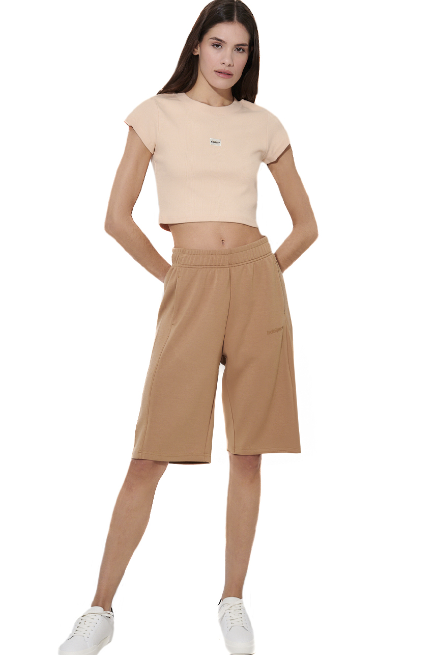 ΓΥΝΑΙΚΕΙΟ CROP T-SHIRT Body Action 051628-01-PEACH TAFFY