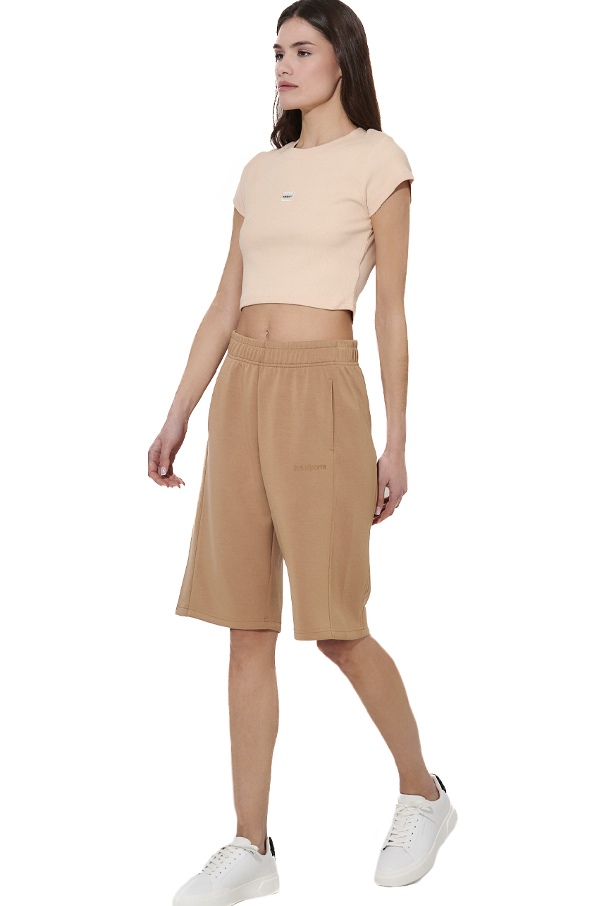 ΓΥΝΑΙΚΕΙΟ CROP T-SHIRT Body Action 051628-01-PEACH TAFFY