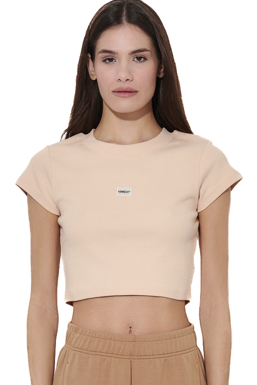 ΓΥΝΑΙΚΕΙΟ CROP T-SHIRT Body Action 051628-01-PEACH TAFFY