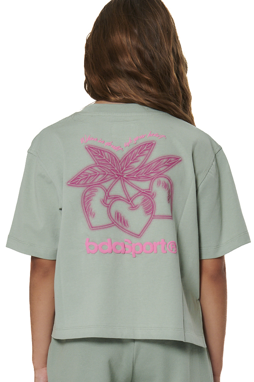 ΠΑΙΔΙΚΟ T-SHIRT ΓΙΑ ΚΟΡΙΤΣΙΑ Body Action 052603-01-PISTACHIO GREEN