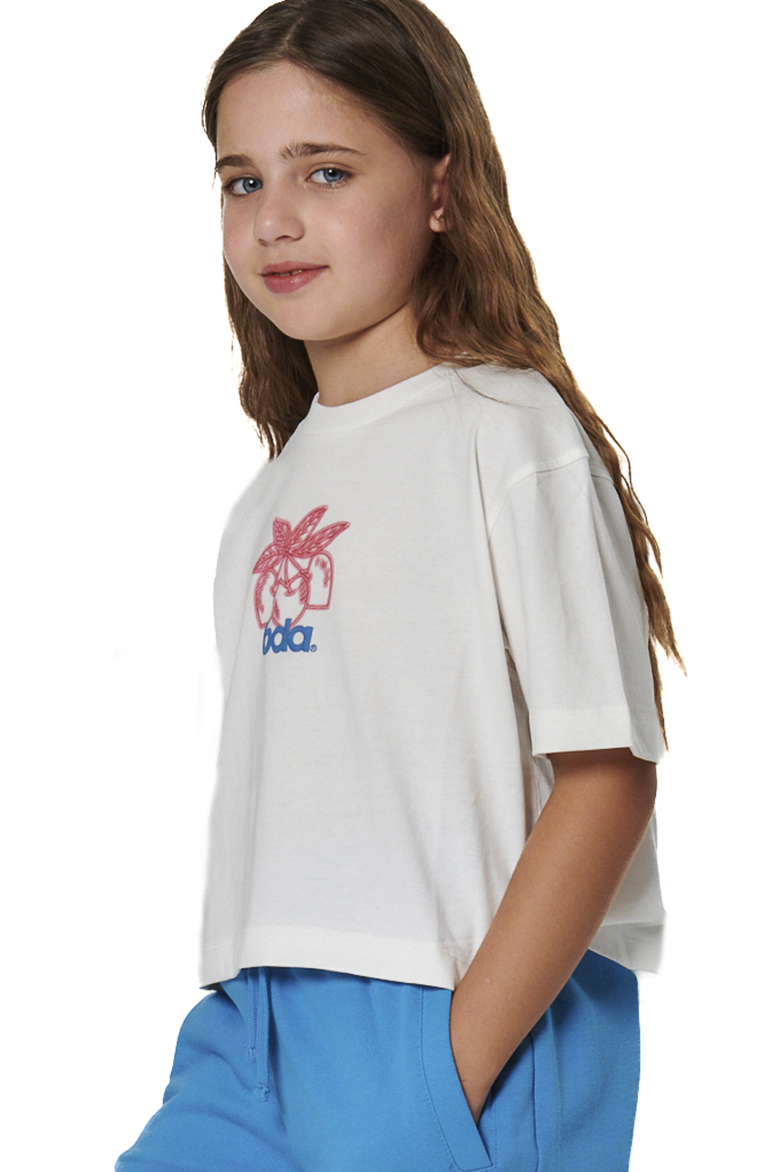 ΠΑΙΔΙΚΟ T-SHIRT ΓΙΑ ΚΟΡΙΤΣΙΑ Body Action 052603-01-WHITE ALYSSUM