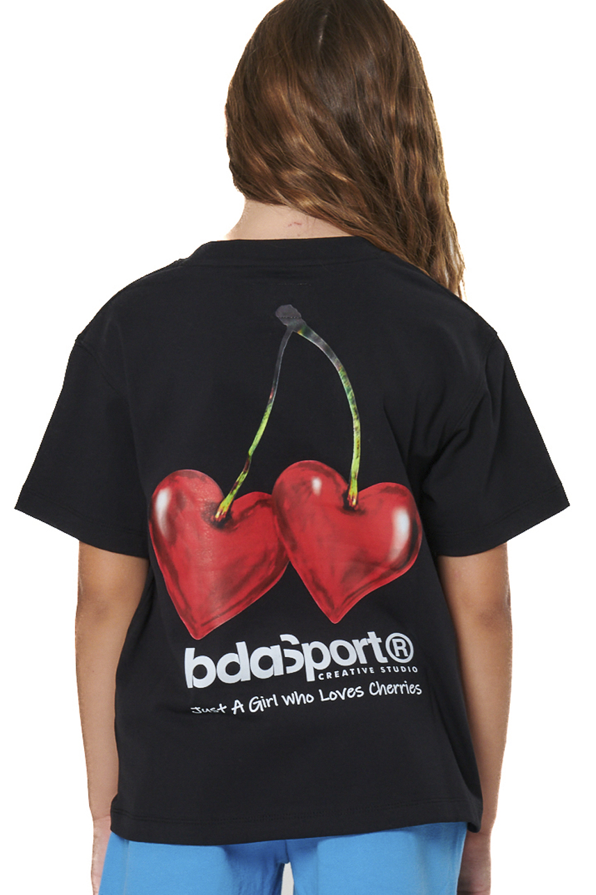ΠΑΙΔΙΚΟ T-SHIRT ΓΙΑ ΚΟΡΙΤΣΙΑ Body Action 052604-01-BLACK