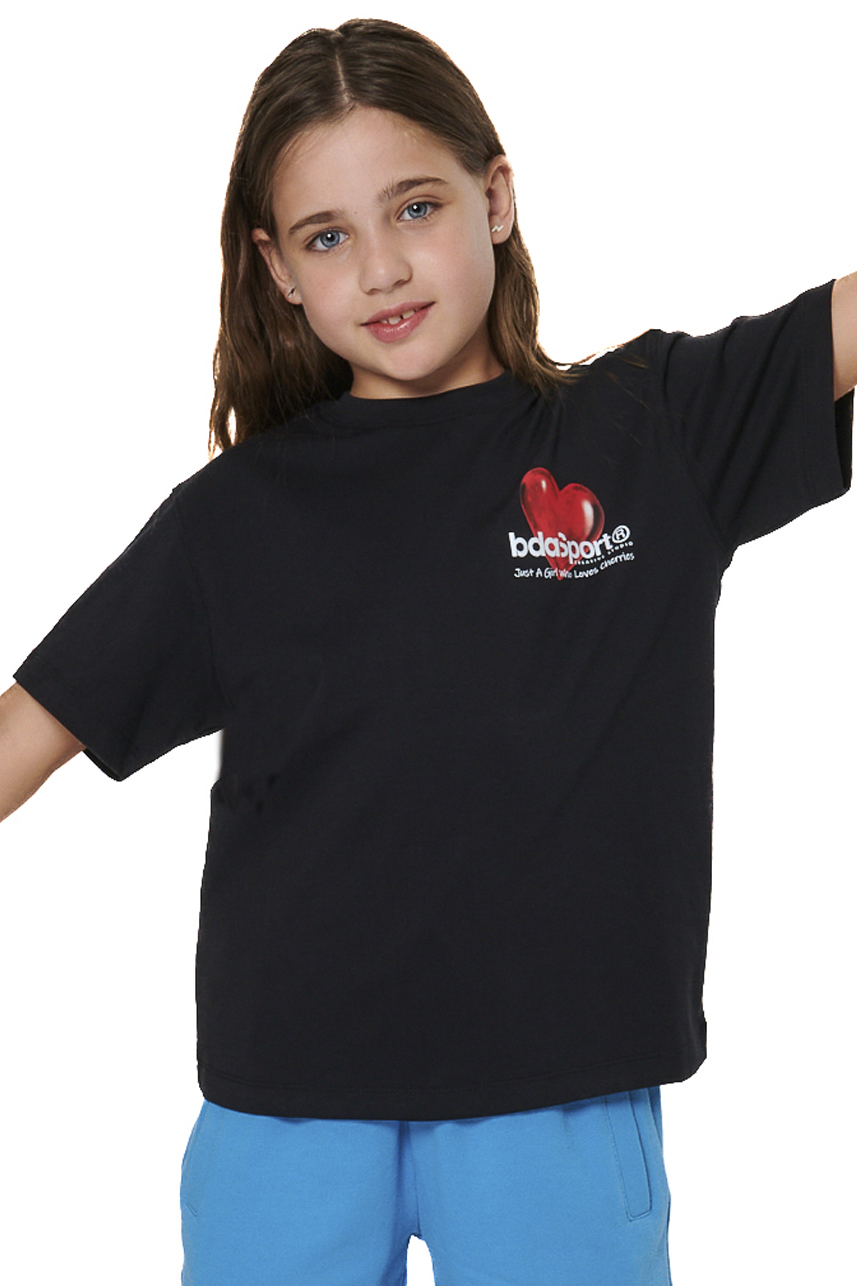 ΠΑΙΔΙΚΟ T-SHIRT ΓΙΑ ΚΟΡΙΤΣΙΑ Body Action 052604-01-BLACK