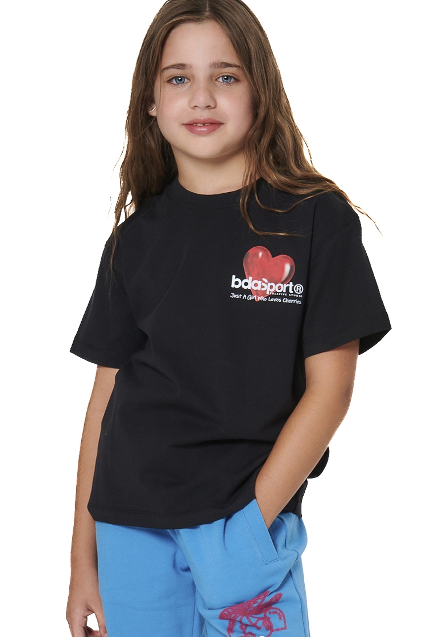 ΠΑΙΔΙΚΟ T-SHIRT ΓΙΑ ΚΟΡΙΤΣΙΑ Body Action 052604-01-BLACK