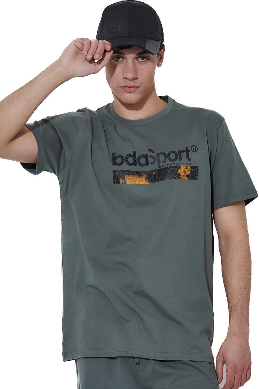 ΑΝΔΡΙΚΟ ΚΛΑΣΙΚΟ T-SHIRT Body Action 053616-01-BALSAM GREEN