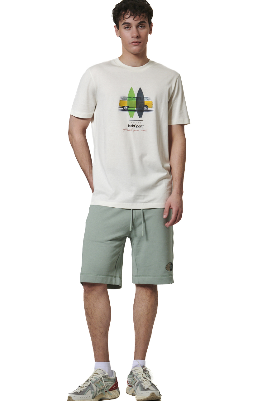 ΑΝΔΡΙΚΟ ΚΛΑΣΙΚΟ T-SHIRT Body Action 053623-01-WHITE ALYSSUM