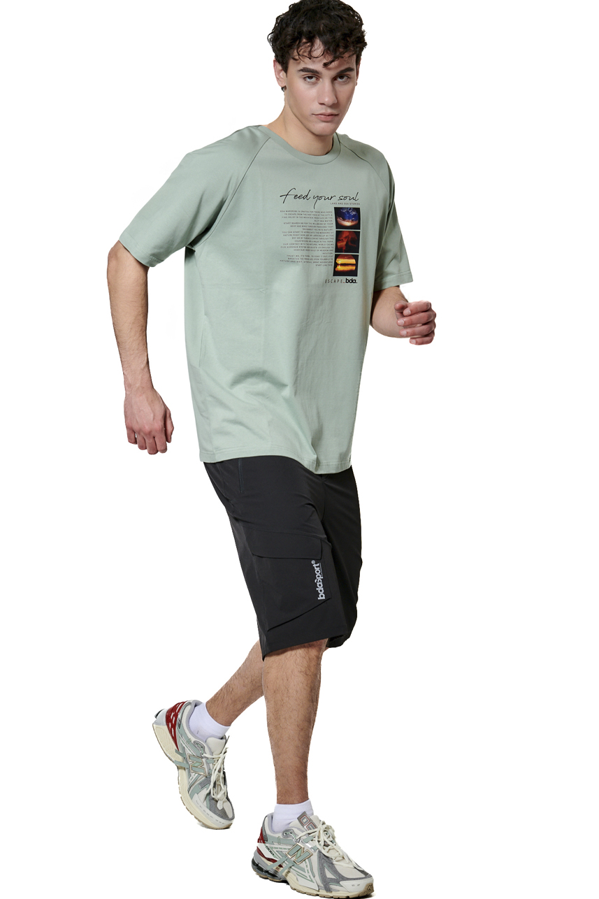 ΑΝΔΡΙΚΟ T-SHIRT Body Action 053627-01-PISTACHIO GREEN