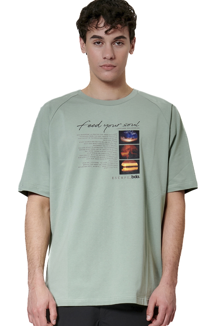 ΑΝΔΡΙΚΟ T-SHIRT Body Action 053627-01-PISTACHIO GREEN