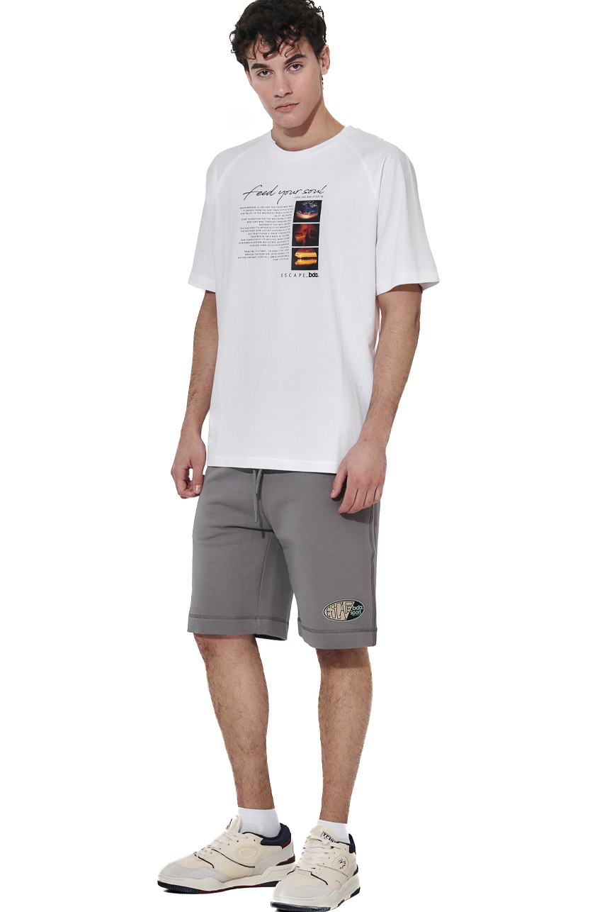ΑΝΔΡΙΚΟ T-SHIRT Body Action 053627-01-WHITE