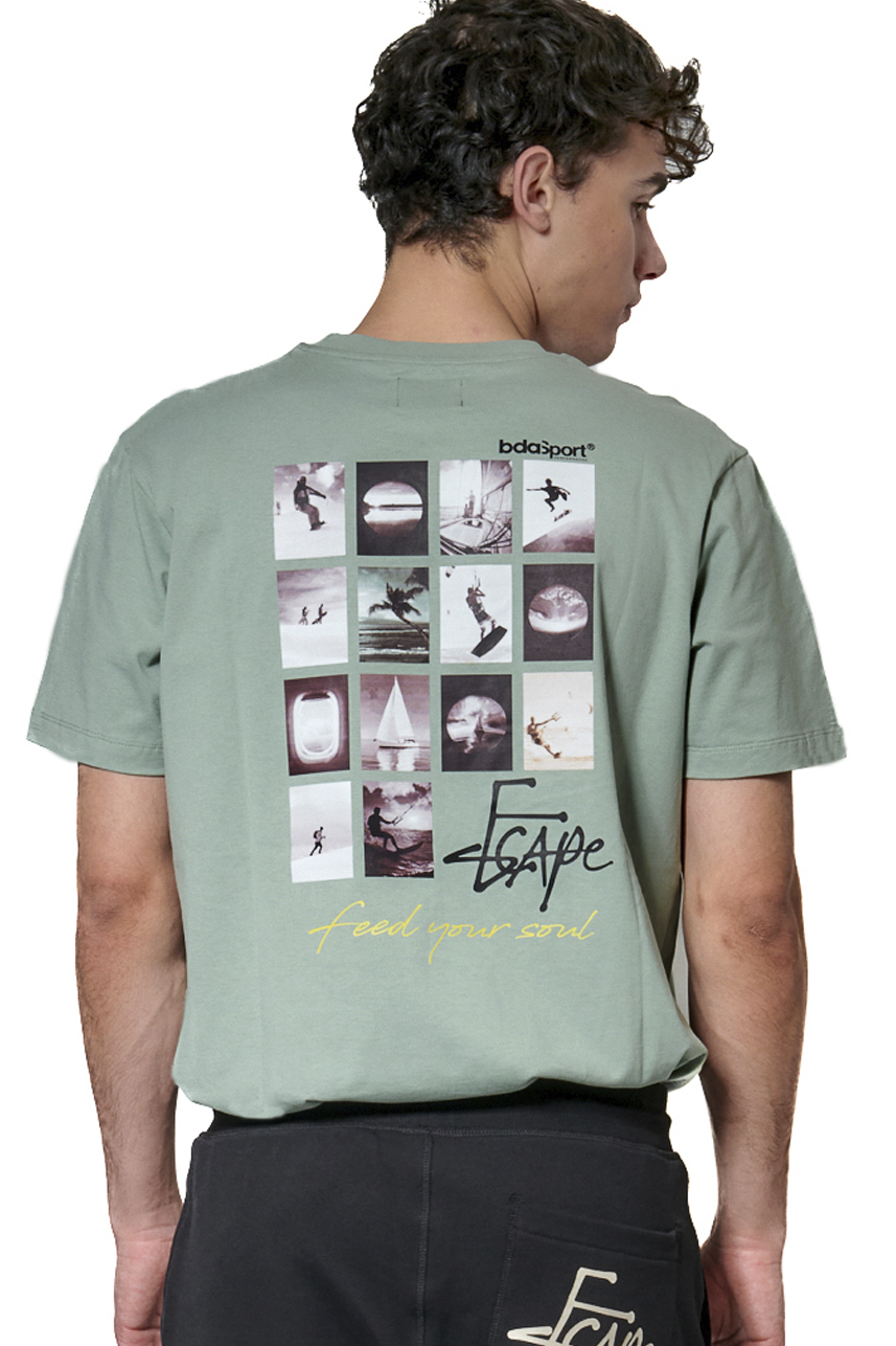 ΑΝΔΡΙΚΟ T-SHIRT Body Action 053628-01-PISTACHIO GREEN