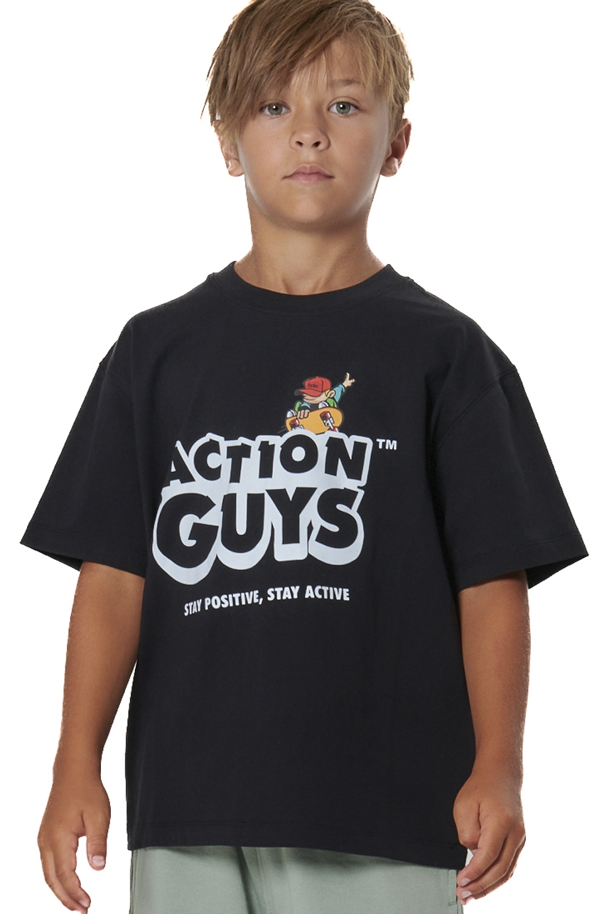 ΠΑΙΔΙΚΟ T-SHIRT ΓΙΑ ΑΓΟΡΙΑ Body Action 054604-01-BLACK